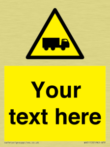 Custom Lorry Hazard Sign